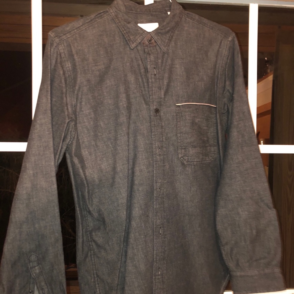 “7 for all mankind” gray dress shirt